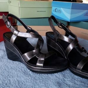 Aerosoles Wedge Metallic Blk/Bronze Wedge 7.5